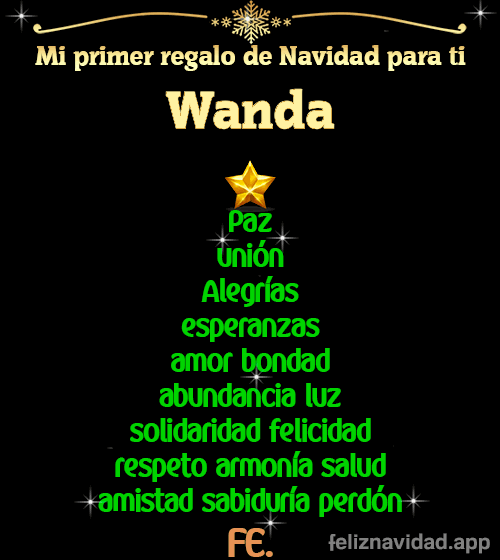 GIF Mi primer regalo de navidad para ti Wanda