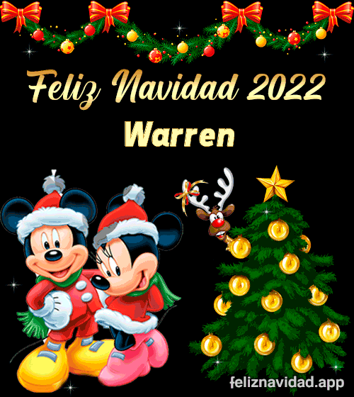 GIF Feliz Navidad 2022 Warren