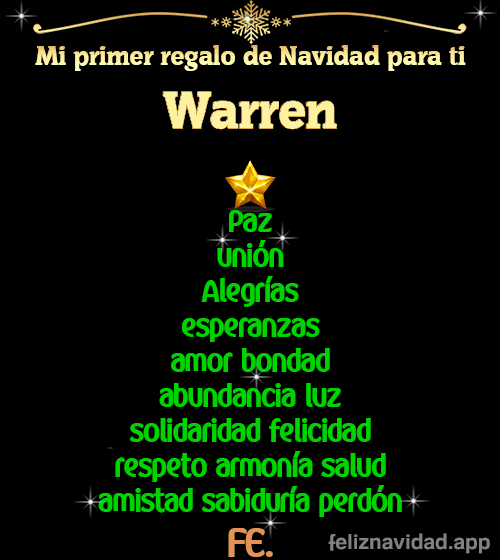 GIF Mi primer regalo de navidad para ti Warren