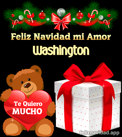 GIF Feliz Navidad mi Amor Washington