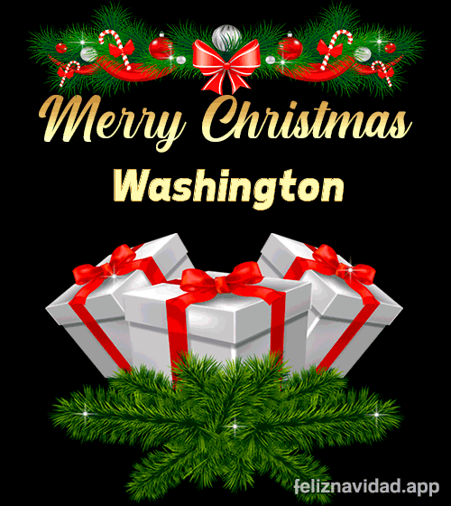 GIF Merry Christmas Washington