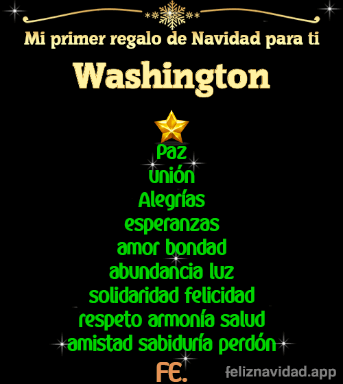 GIF Mi primer regalo de navidad para ti Washington