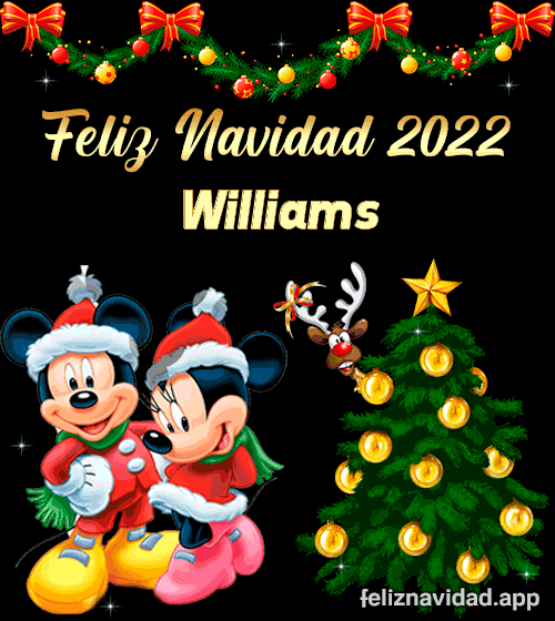 GIF Feliz Navidad 2022 Williams