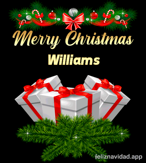 GIF Merry Christmas Williams
