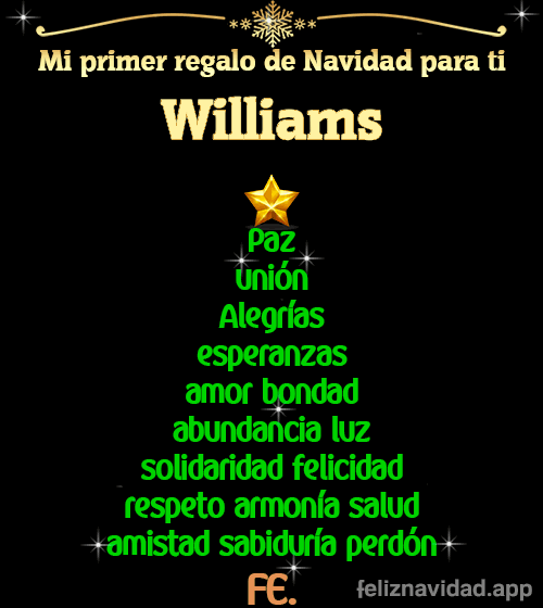 GIF Mi primer regalo de navidad para ti Williams