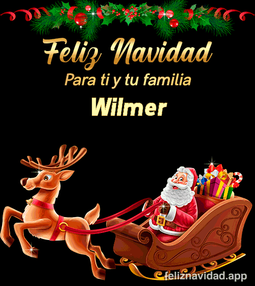 GIF Feliz Navidad para ti y tu familia Wilmer