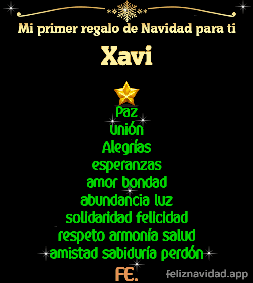 GIF Mi primer regalo de navidad para ti Xavi