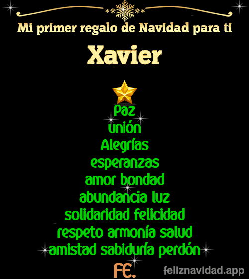 GIF Mi primer regalo de navidad para ti Xavier