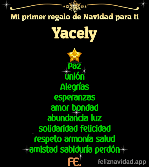 GIF Mi primer regalo de navidad para ti Yacely