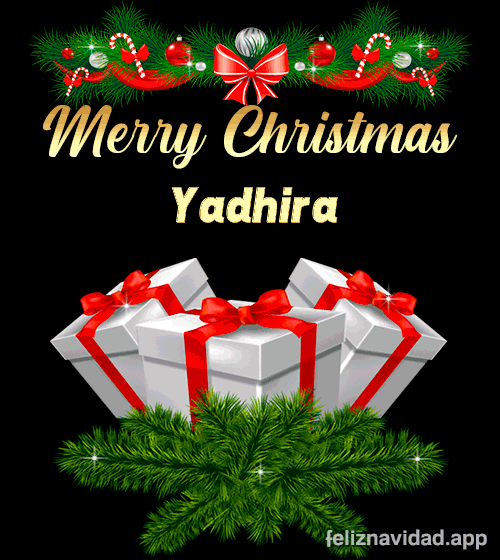 GIF Merry Christmas Yadhira
