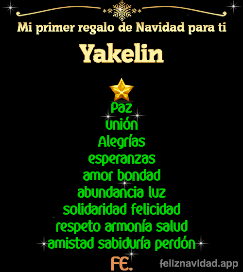 GIF Mi primer regalo de navidad para ti Yakelin