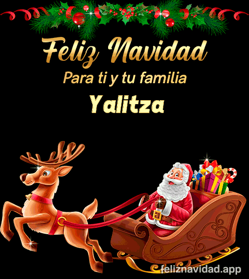 GIF Feliz Navidad para ti y tu familia Yalitza