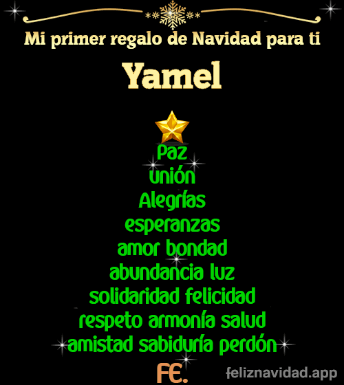 GIF Mi primer regalo de navidad para ti Yamel