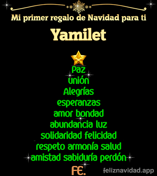 GIF Mi primer regalo de navidad para ti Yamilet