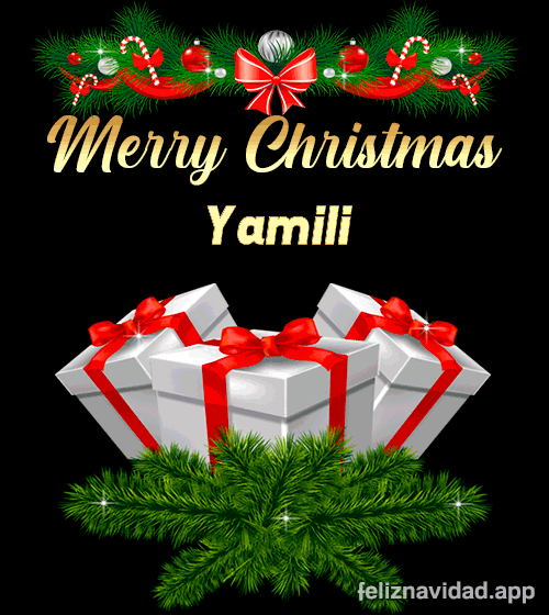GIF Merry Christmas Yamili