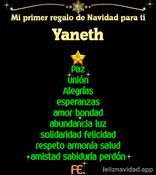 GIF Mi primer regalo de navidad para ti Yaneth