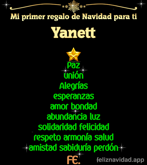 GIF Mi primer regalo de navidad para ti Yanett
