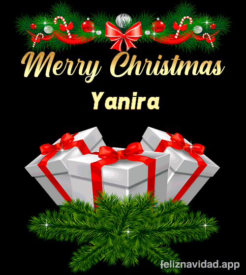 GIF Merry Christmas Yanira