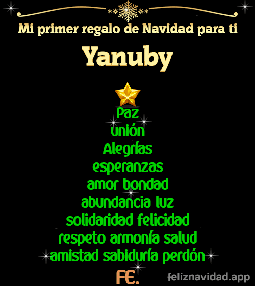 GIF Mi primer regalo de navidad para ti Yanuby
