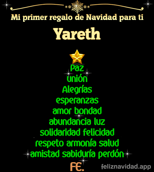 GIF Mi primer regalo de navidad para ti Yareth
