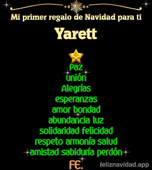 GIF Mi primer regalo de navidad para ti Yarett