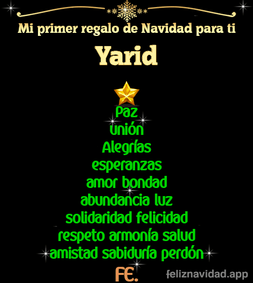 GIF Mi primer regalo de navidad para ti Yarid