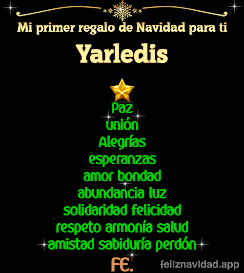 GIF Mi primer regalo de navidad para ti Yarledis