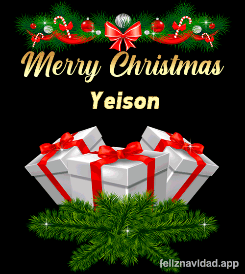 GIF Merry Christmas Yeison