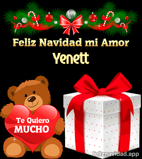 GIF Feliz Navidad mi Amor Yenett