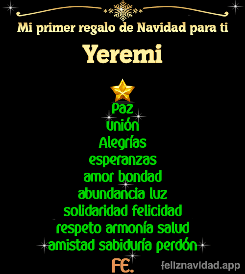 GIF Mi primer regalo de navidad para ti Yeremi