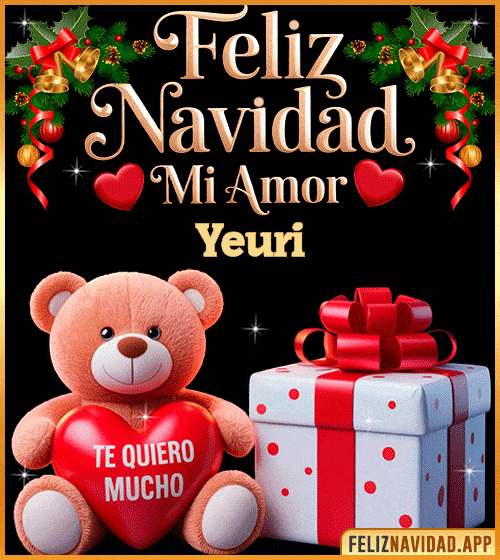 GIF Feliz Navidad mi Amor Yeuri