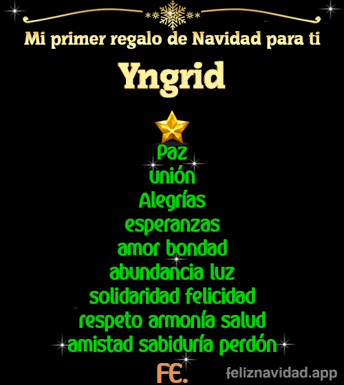 GIF Mi primer regalo de navidad para ti Yngrid