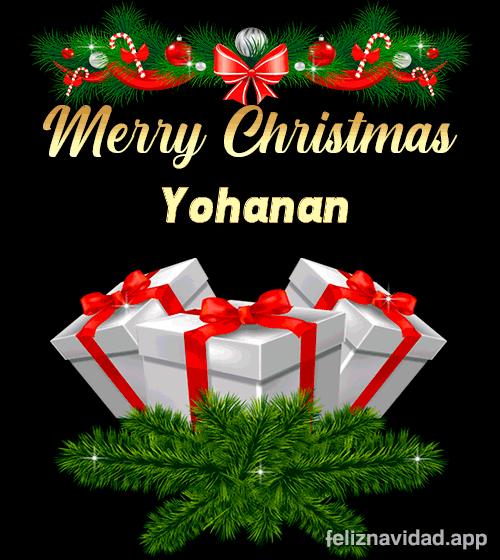GIF Merry Christmas Yohanan