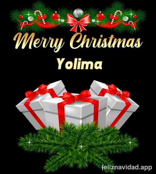 GIF Merry Christmas Yolima
