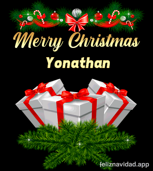 GIF Merry Christmas Yonathan