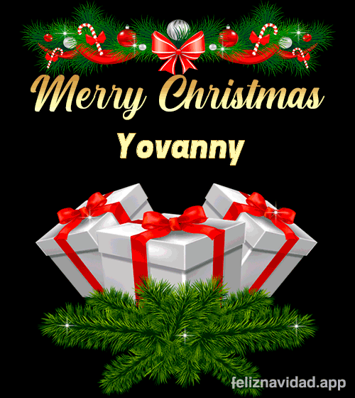 GIF Merry Christmas Yovanny