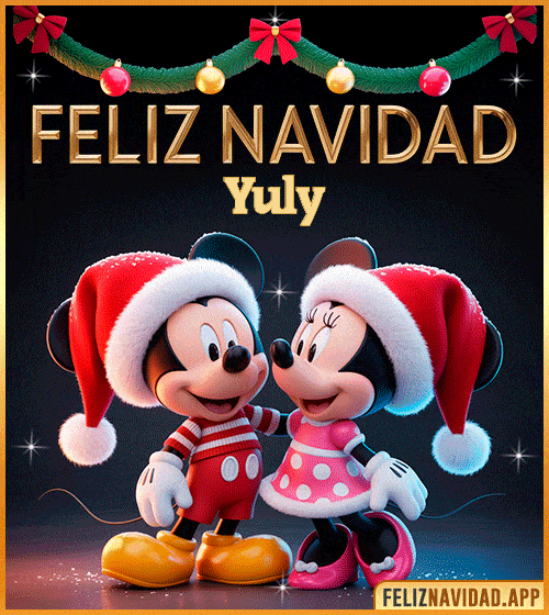 GIF GIF de Feliz Navidad con Mickey y Minnie Mouse Yuly