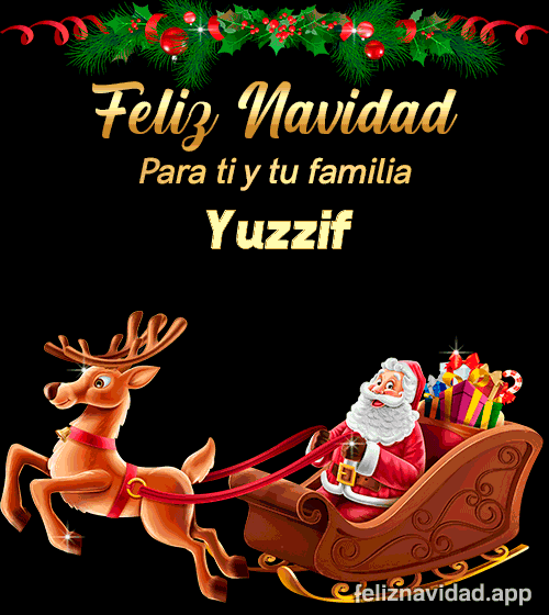 GIF Feliz Navidad para ti y tu familia Yuzzif