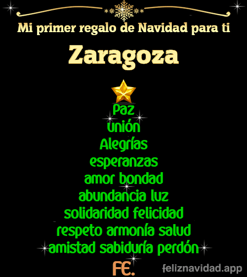GIF Mi primer regalo de navidad para ti Zaragoza