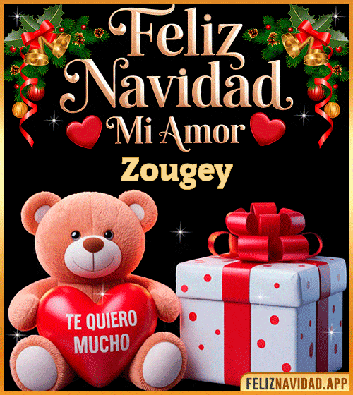 GIF Feliz Navidad mi Amor Zougey
