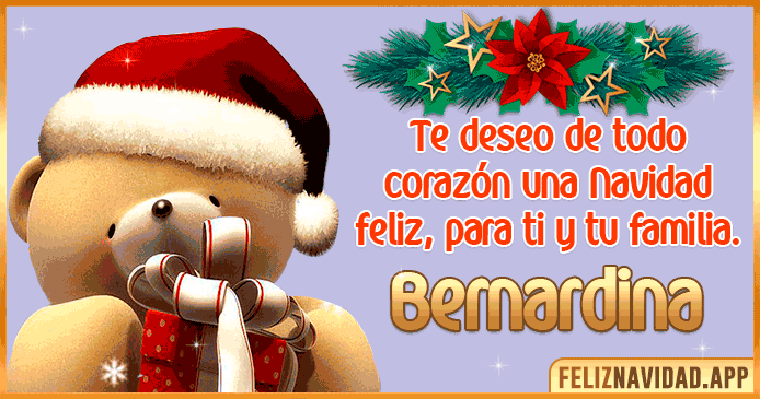 Feliz Navidad Bernardina