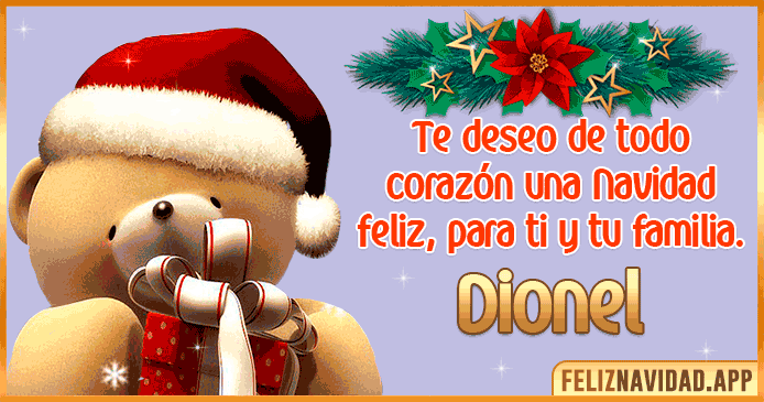 Feliz Navidad Dionel