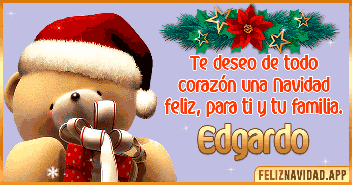 Feliz Navidad Edgardo