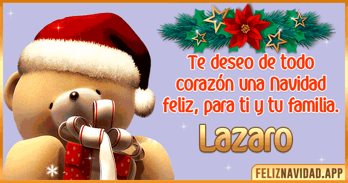 Feliz Navidad Lazaro
