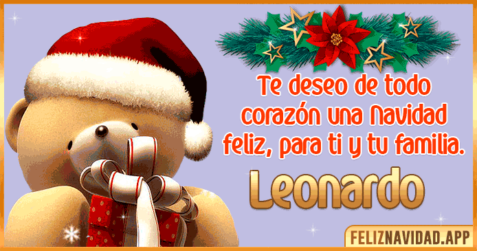 Feliz Navidad Leonardo