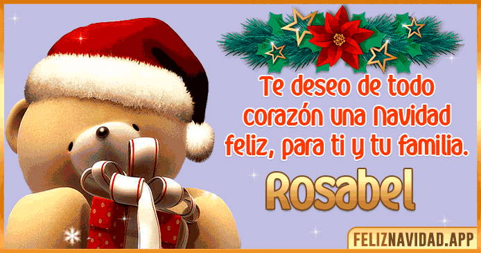 Feliz Navidad Rosabel