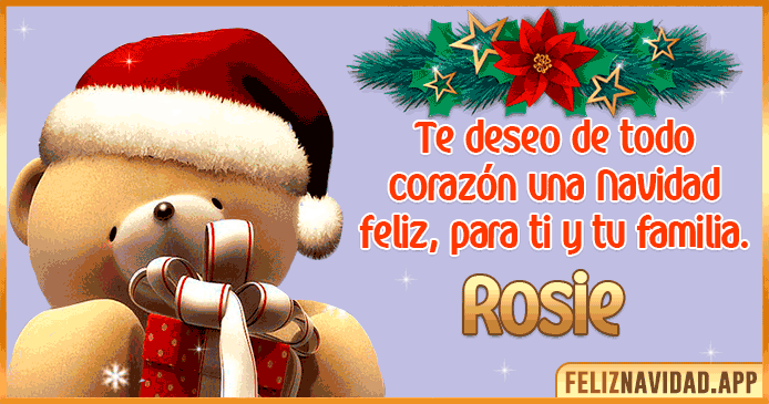 Feliz Navidad Rosie