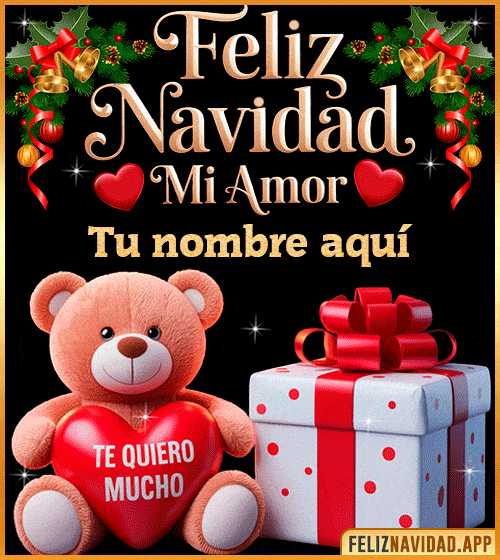 Feliz Navidad mi Amor  crea gif de navidad