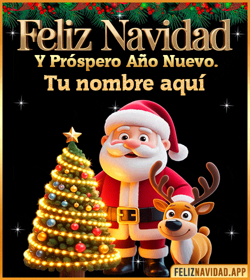 Feliz Navidad y Próspero Año Nuevo gif  crea gif de navidad
