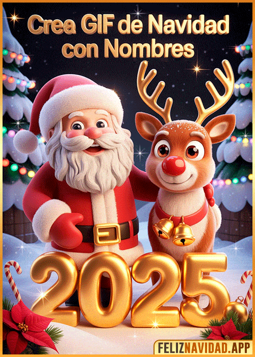 Cree GIF personalizados de Navidad con nombres hoy